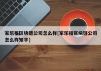 家乐福区块链公司怎么样[家乐福区块链公司怎么样知乎]